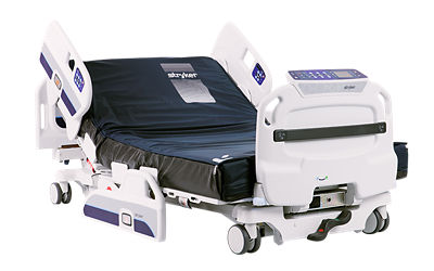 Stryker's MV3 bariatric hospital bed has an aesthetically-pleasing design