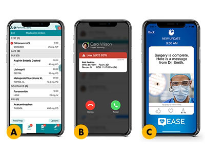 Our Edge, Vina and Ease clinical mobile appls for workflow efficiency in healthcare