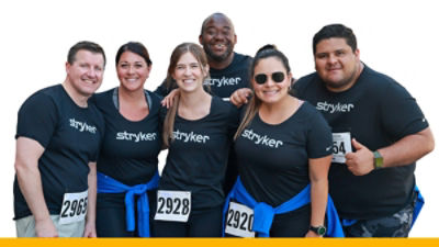 Stryker employees at brain tumor community event