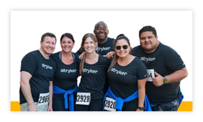 Stryker employees at brain tumor community event