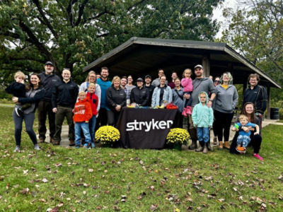 Stryker Sage at their 2024 tree planting day