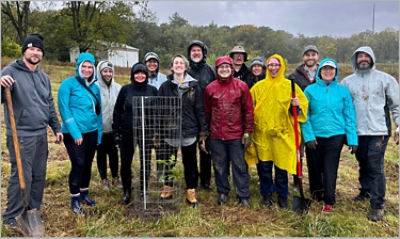 Stryker SEA at a tree-planting day