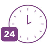 24 hour clock icon