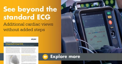Thumbnail of LIFEPAK 35 with text "See beyond the standard ECG" that when clicked opens the brochure. 