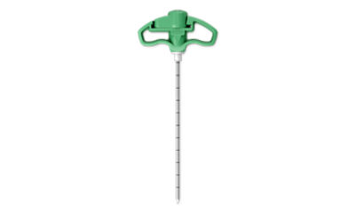 Access cannula with dual-side locking stylet for secure needle placement in cancellous bone