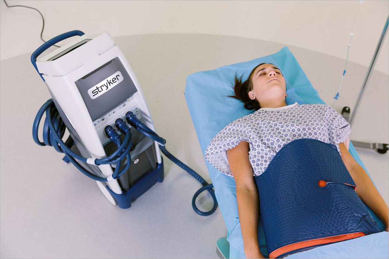 Altrix system and Altrix wraps in use on a patient