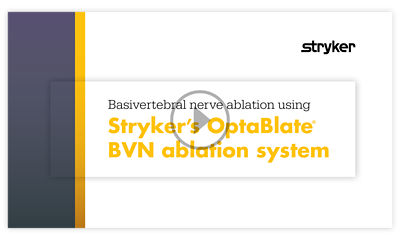 Dr. Khalil shares insights on treating patients with basivertebral nerve ablation using Stryker's OptaBlate BVN system