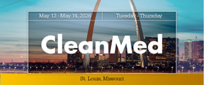 Card with text: CleanMed May 12-14, 2026