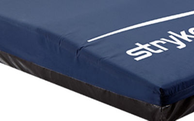 The sloped heel of the ComfrotGel hospital mattress helps reduce the risk of heel breakdown.