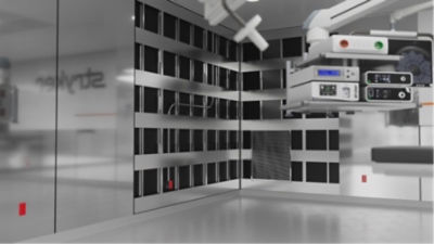 Operating room modular wall system back strapping