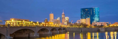 Indianapolis skyline at night