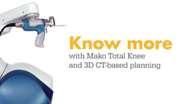 A) Mako robot for total knee arthroplasty. (B) Mako's computer