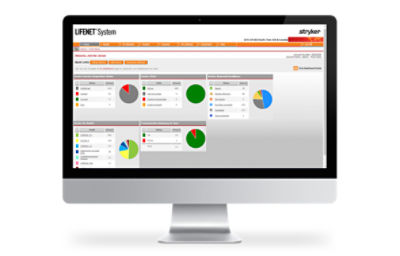 LIFENET System Asset widoczny na ekranie komputera stacjonarnego