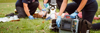 LIFEPAK 15 V4+ monitor/defibrillator used on bystander