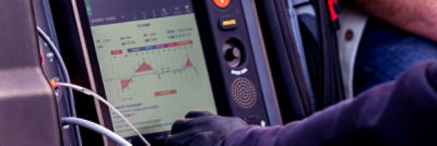 LIFEPAK 35 showing STJInsight on large touchscreen