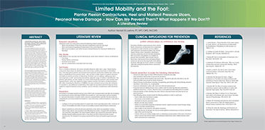 Limited Mobility and the Foot: Plantar Flexion Contractures, Heel and Malleoli Pressure Ulcers, Peroneal Nerve Damage – How Can We Prevent Them? What Happens If We Don’t?