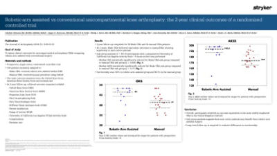 Robotic-arm assisted vs conventional unicompartmental knee arthroplasty: the 2-year clinical outcomes of a randomized controlled trial