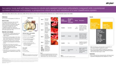 Iatrogenic bone and soft tissue trauma in robotic-arm assisted total knee arthroplasty compared with conventional jig-based total knee arthroplasty