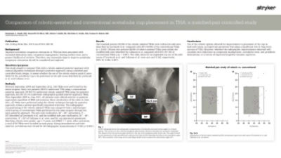 Comparison of robotic-assisted and conventional acetabular cup placement