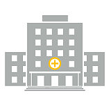 Icon depicting a hospital