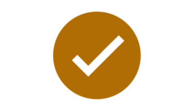 Orange checkmark-ext