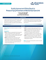 Quality Improvement Efforts Result in Pressure Injury Prevention on Adult Critical Care Unit