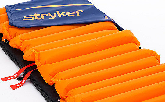Stryker's Eole support surface without a cover, showing the monoblock design