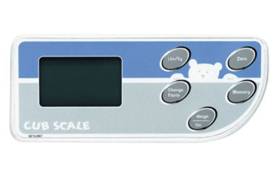 Stryker's Cub hospital crib can include an optional integrated weight scale 