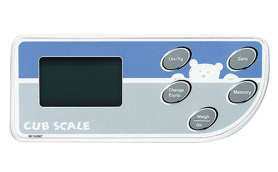 Stryker's Cub hospital crib can include an optional integrated weight scale 