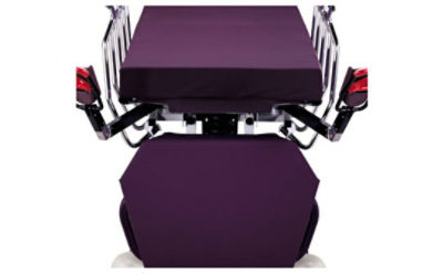 Zbliżenie materaca Ultra Comfort na wózku Gynnie firmy Stryker