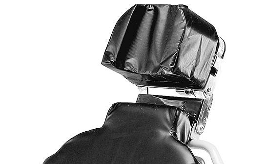 Stretcher chair with enhanced headpiece for surgical positioning