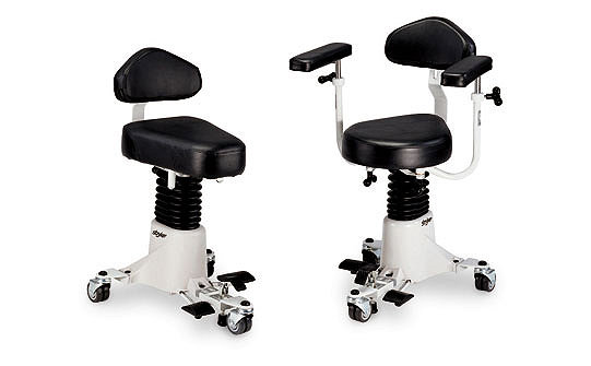 Surgistool optional armrests with versatile positioning and stability