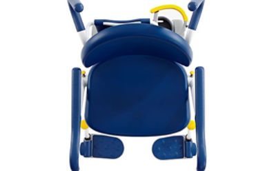 Top down view of the Prime TC patient transport chair 