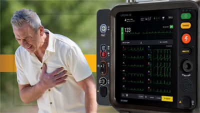 Older man suffering a right-sided PI
