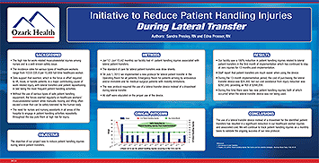 Initiative to Reduce Patient Handling Injuries During Lateral Transfer