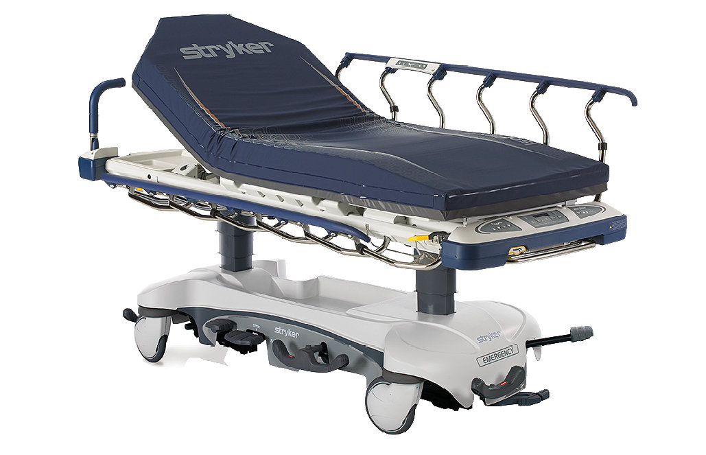 Stryker's Fifth Wheel hospital stretcher
