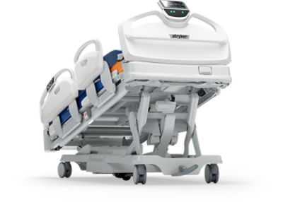 Cama ProCuity da Stryker com a extremidade do pé levantada