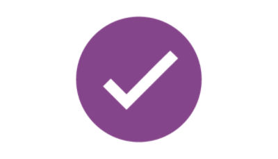 Purple checkmark-ext