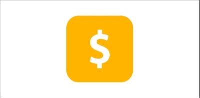 Icono amarillo de un signo de dólar