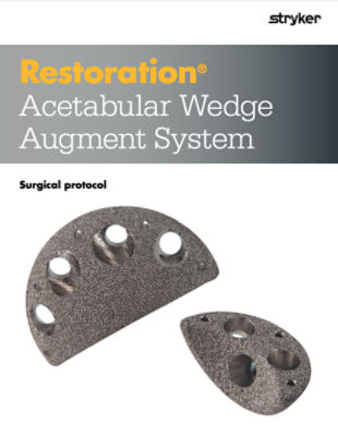 Restoration Acetabular Wedge Augment System surgical protocol