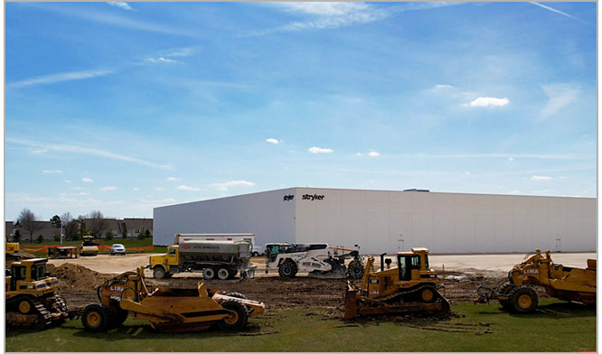 Stryker's new warehouse facility in Cary, IL