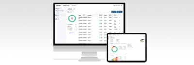 The Smart Equipment Management (SEM) interactive dashboard on a computer and tablet screen 