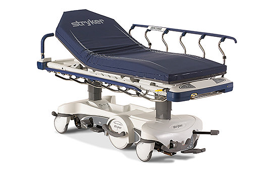 Stryker's ComfortGel SE support surface on a Prime Series stretcher