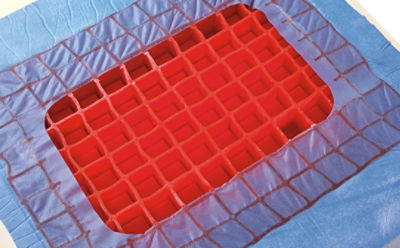 Close-up of CoreGel Technology in Stryker's ComfortGel SE support surface