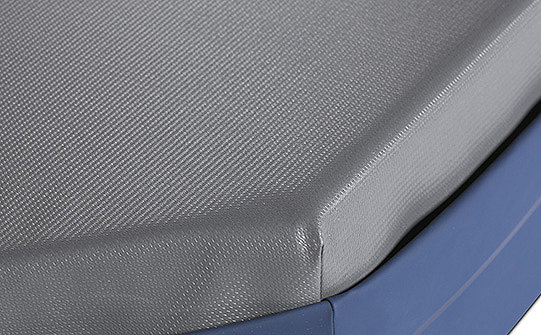 Close-up of the slip-resistant bottom on Stryker's ComfortGel SE support surface