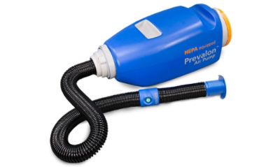Sage Prevalon air pump 120V inflates all Sage air-assisted patient positioning products. 