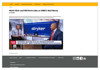 Sample video page