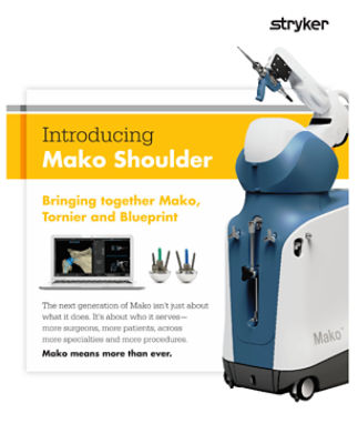 Mako Shoulder sell sheet