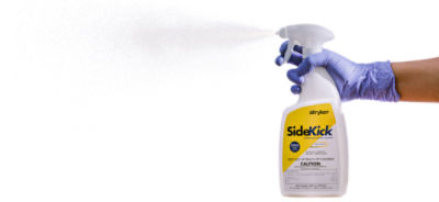 Stryker's Sidekick cleaning and disinfecting solution