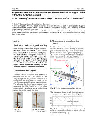 A New Test Method to Determine the Biomechanical Strength of the T2 Ankle Arthrodesis Nail